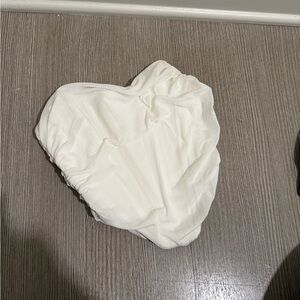 White Structured Crop Top